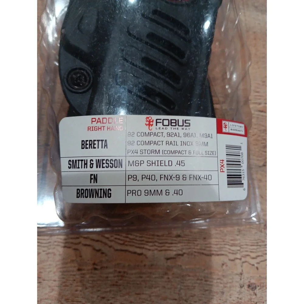 Fobus SWS Paddle Holster for Smith Wesson Right Hand P4X Storm Browing MP Shield
